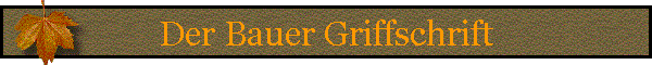 Der Bauer Griffschrift