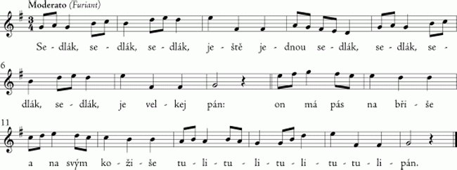 Furiant, tschechische Originalnoten